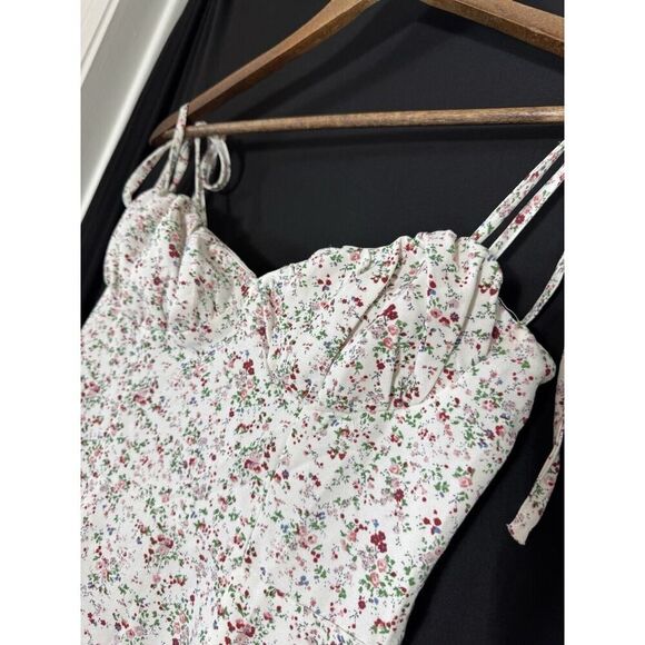 Shein Women Floral Sundress Size XS Babydoll Milkmaid Empire‎ Waist Coquette - Picture 5 of 6
